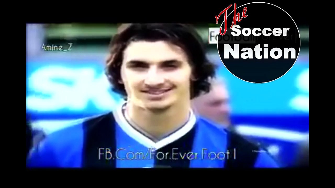Zlatan Ibrahimovic stares at Ronaldo Fenomeno and admires him- Inter Milan vs Milan