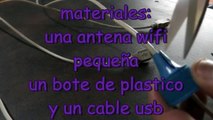 INTERNET GRATIS! como hacer antena wifi USB casera LARGO ALCANCE MUY FACIL windows, mac, android,