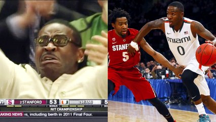 Miami Alum Michael Irvin Loses It at NIT Championship Game