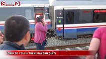 İzmir'de yolcu treni raydan çıktı
