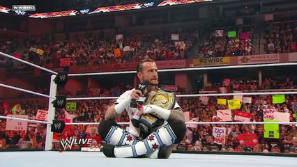 Raw: CM Punk explains his return to WWE