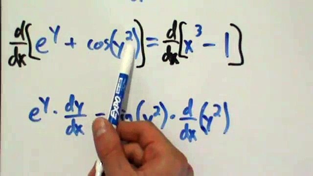 Calculus I - Implicit Differentiation - Example 2 - Find dy/dx