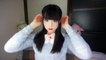 Cute Japanese Girls Show Makeup Cat Ear Hairstyle