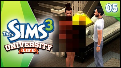 NAKED PARTY! - Sims 3 University Life - EP 5