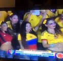 Pablo Armero couldn't control himself after seeing three Colombian beauties in the stands