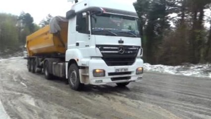 Zonguldak-Ereğli Karayolunda Kar Yağışı