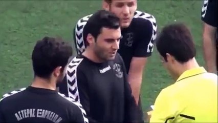 Tough Fight In Greece On A Football Match