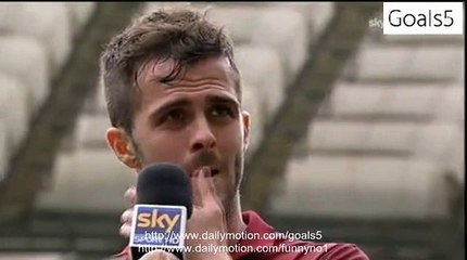 Miralem Pjanic 1st Half Reaction AS Roma 1 - 0 Napoli Serie A 4-4-2015