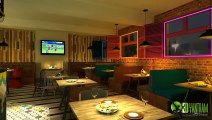 3D Interior Rendering|3d interior visualization & Animation for 3d Bar and Restaurant