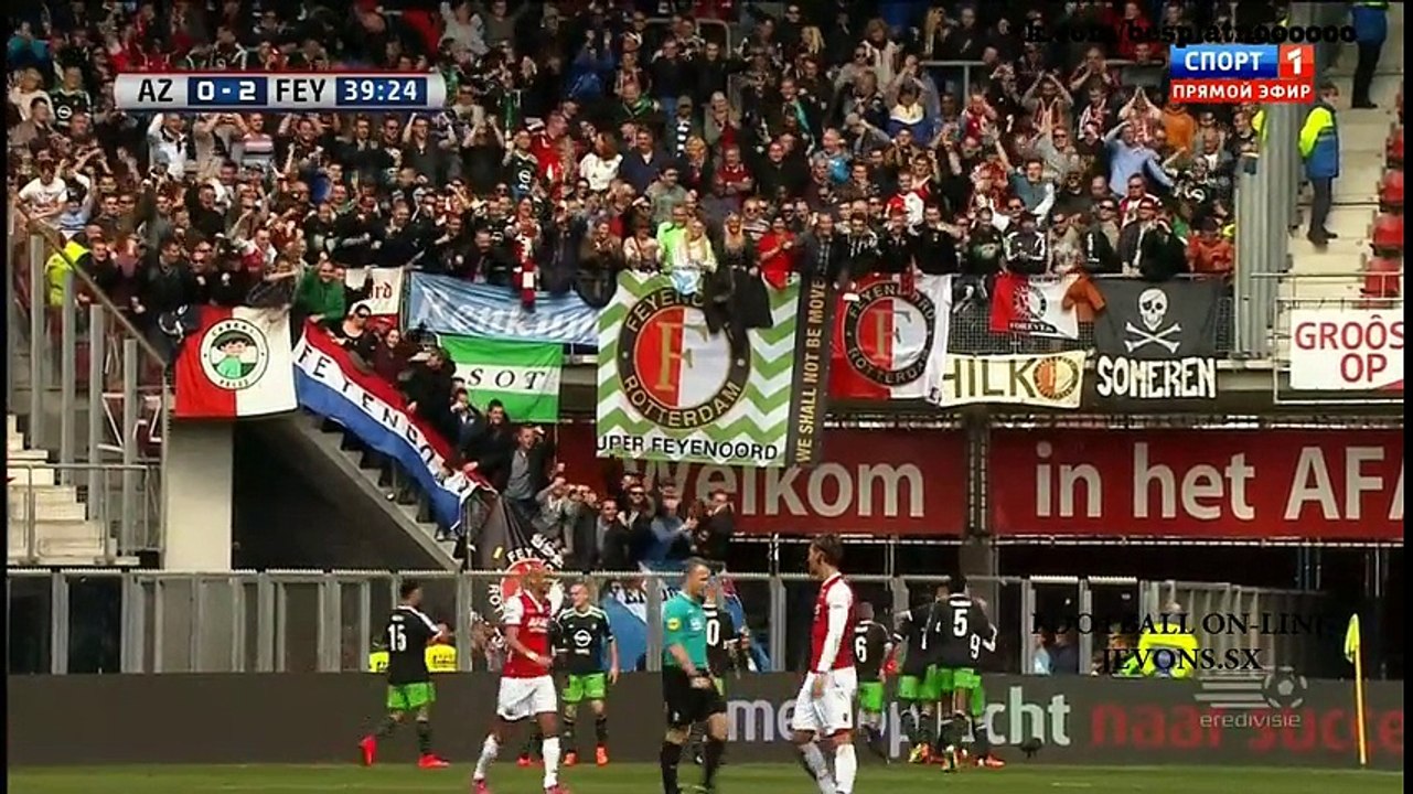AZ Alkmaar 1 - 4 Feyenoord All Goals and Full Highlights 05/04/2015 - Eredivisie