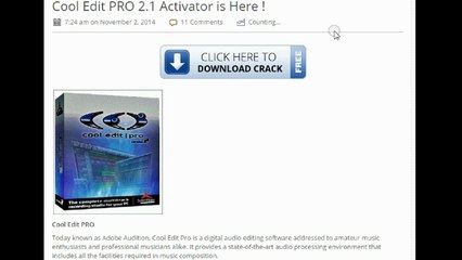 Cool Edit PRO 2.1 Activator is Here !
