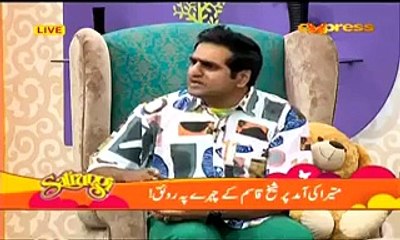 Sheikh Qasim Vulgar Talk With Mathira in a Live Morning Show