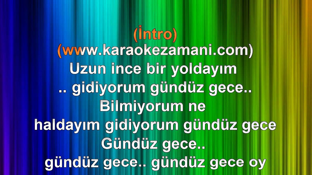 Barış Manço & Cem Karaca - Uzun İnce Bir Yoldayım - 1975 TÜRKÇE KARAOKE