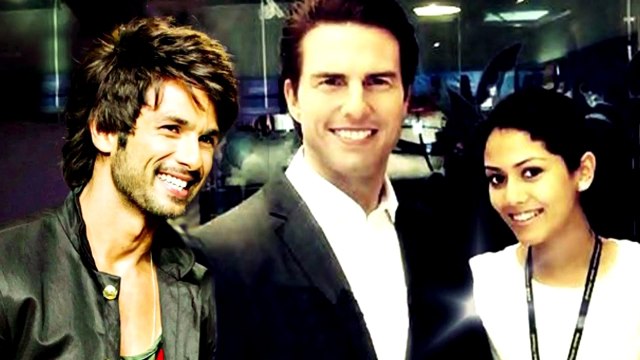 Shahid Kapoor & Mira Rajput Kapoor With TOM CRUISE 2015