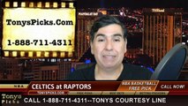 Toronto Raptors vs. Boston Celtics Free Pick Prediction NBA Pro Basketball Odds Preview 4-4-2015