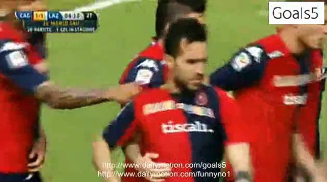 Marco Sau Goal Cagliari 1 - 1 Lazio Serie A 4-4-2015