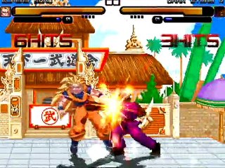 Best Fight #5 - Goku SSJ3 (dbz) vs Dark Tetsu (kakuge yaro)