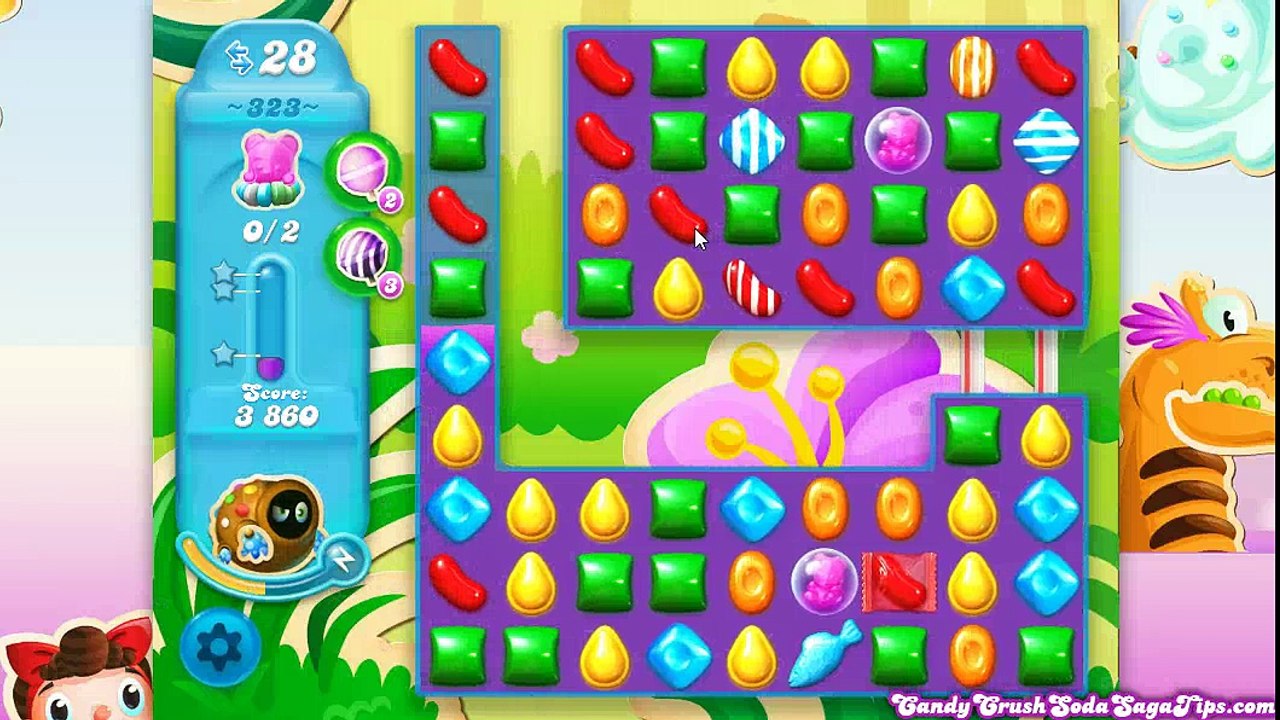 Candy Crush Soda Saga Level 323 No Boosters