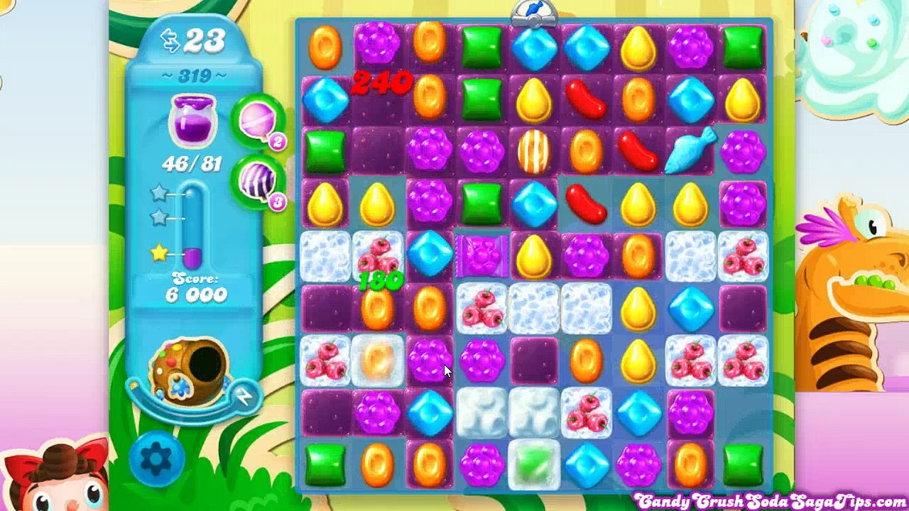 Candy Crush Soda Saga Level 319 No Booster