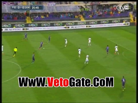 محمد صلاح يهدر فرصه التقدم لفيورنتينا امام سامبدوريا