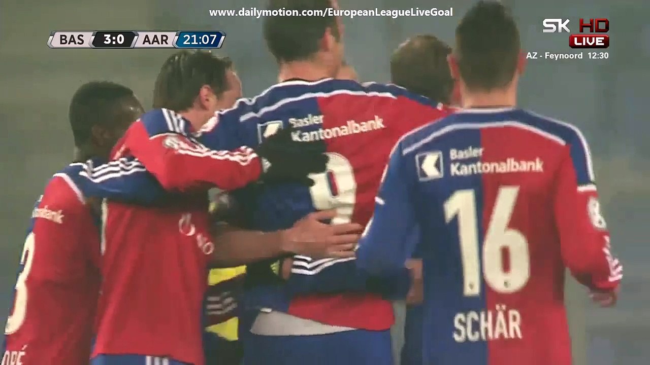 Shkelzen Gashi 3:0 | Basel - Aarau 04.04.2015 HD