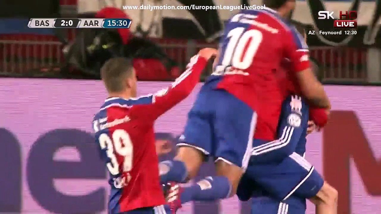 Marco Streller 2:0 | Basel - Aarau 04.04.2015 HD