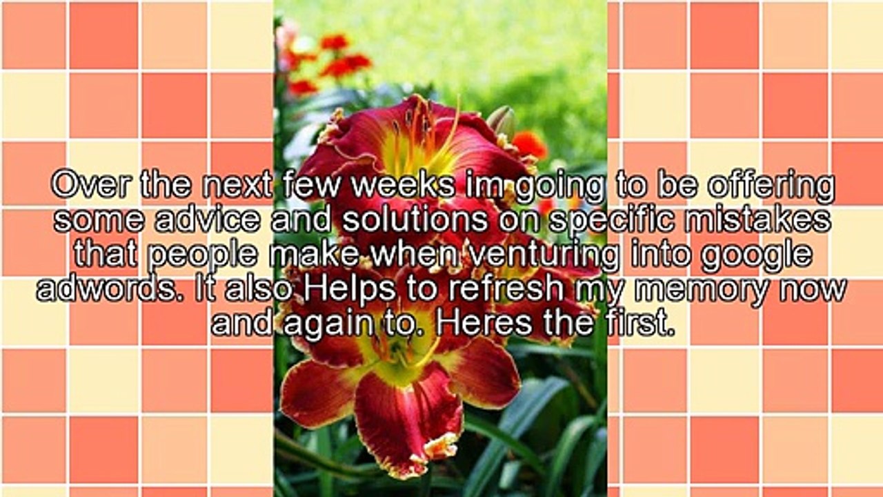 Google Adwords: A Quick Word Of Advice