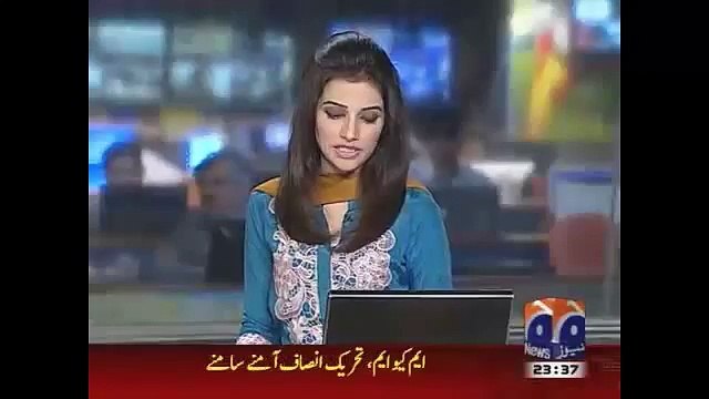 Geo News Headlines 4 April 2015_ MQM Attack on PTI Camp in Karachi