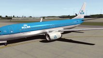 X-Plane 10 Gameplay - B737-800 (KLM) Taxi & Take-off Seattle