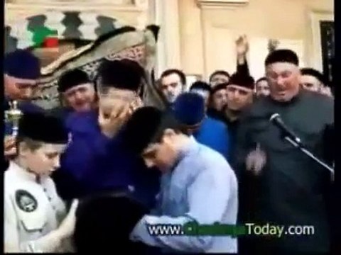 Chechnya Leader honouring the blessed Bowl of Prophet Muhammad Peace Be Upon Him