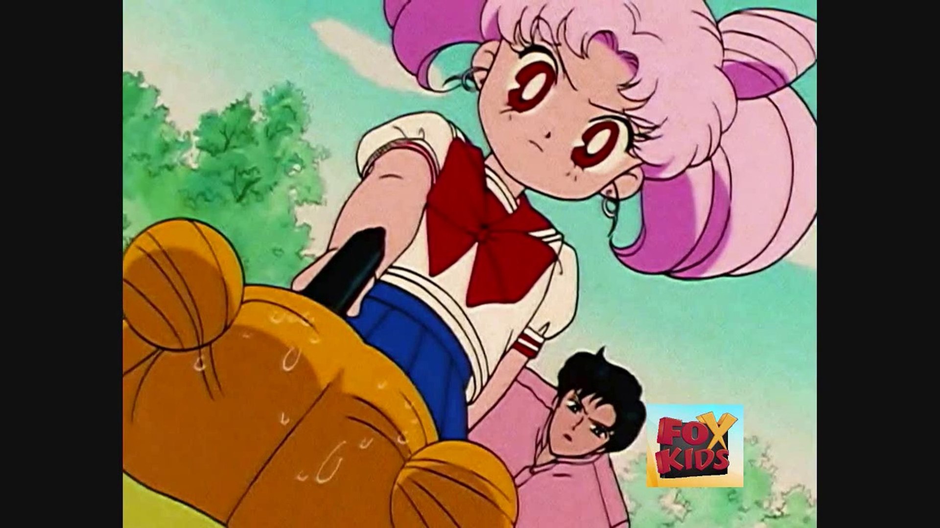 Chibiusa Shoots Usagi with a Toy Gun (Viz Media Dub)