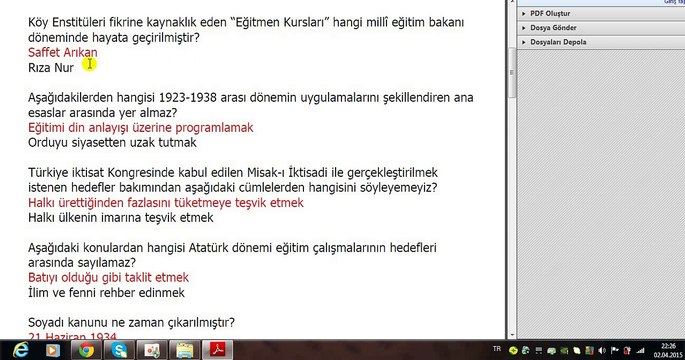 TAR202U 02.Ünite ilimhazinem Soruları - AÖF Atatürk İlke ve İnkılap Tarihi II TÜRKİYE CUMHURİYETİ’NDE TEMEL POLİTİKALARIN ORTAYA ÇIKIŞI