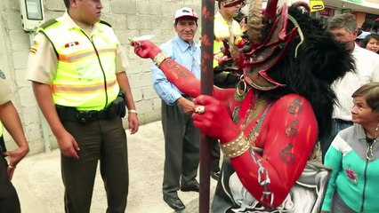 El diablo reina el Viernes Santo en Alangasí