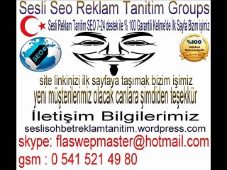 tanitim reklam Seo Hizmet Sesli Chat http://seslisohbetreklamtanitim.wordpress.com