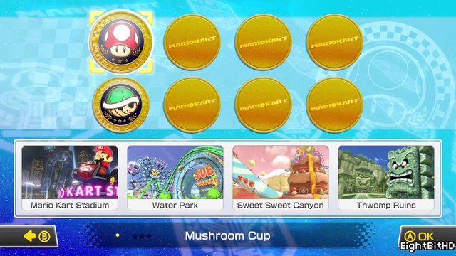 Mario Kart 8 - Gameplay Part 1 - 50cc Mushroom Cup (Nintendo Wii U Walkthrough)