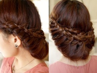 Princess Braided Updo Hair Tutorial