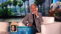 Ellen Calls Kerrin Frey Show HD | TheEllenShow