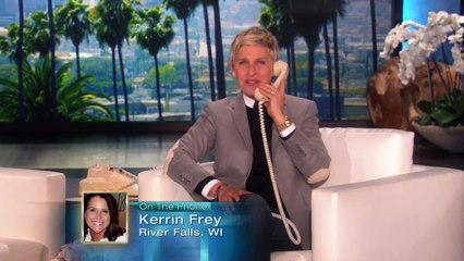 Ellen Calls Kerrin Frey Show HD | TheEllenShow