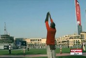 Eagle flying with camera in Dubai