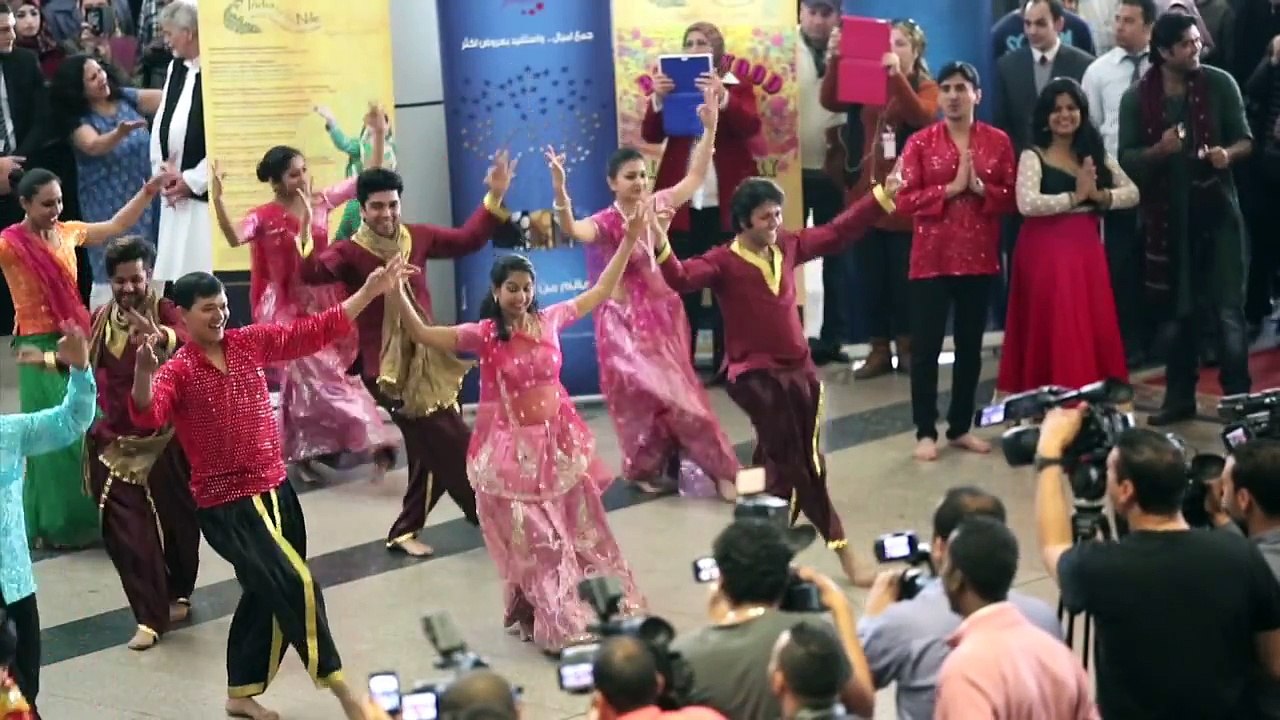 Bollywood Flash Mob at Cairo Airport