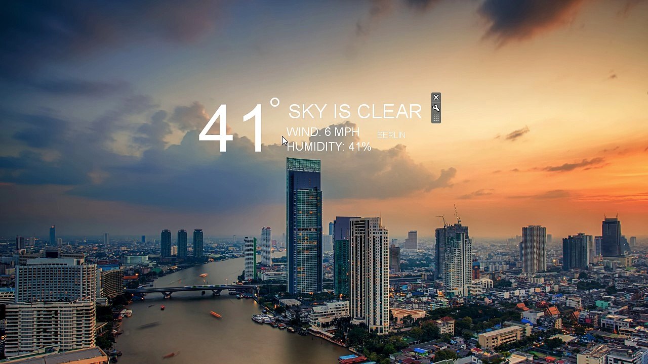 Chromecast Weather Gadget for Windows 7