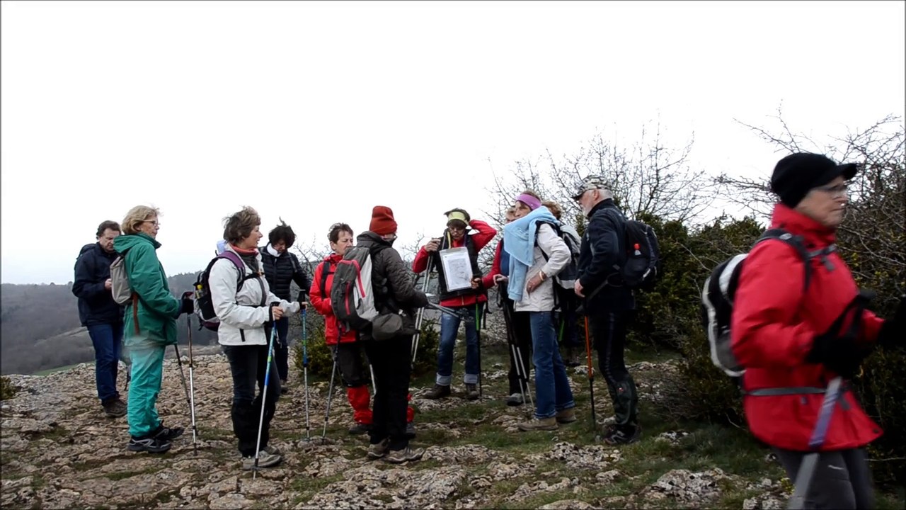 St-Bénigne. La Rando sur les 3 roches. 2 avril 2015.