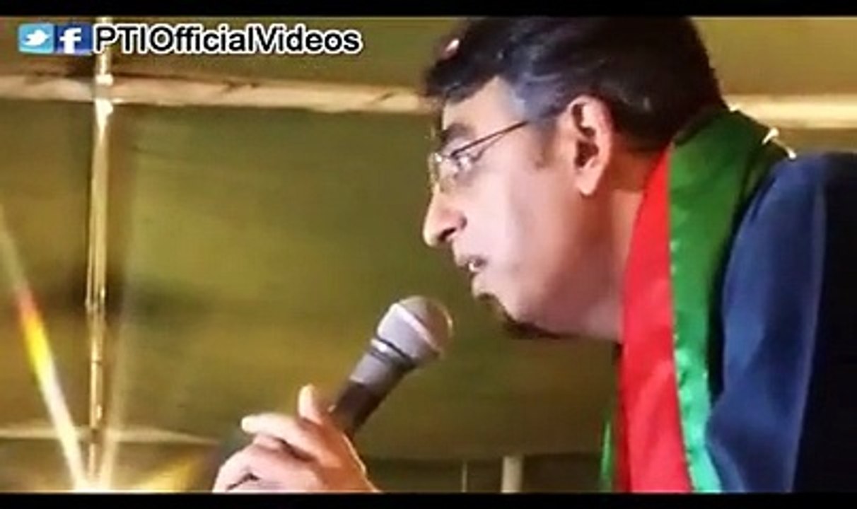 Asad Umar Blasting Speech Against Altaf Hussain at PTI Workers Convention in Hyderabad