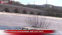 Türkiye'nin en uzun nehrinde debi 4 kat arttı