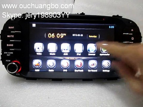 Ouchuangbo Kia Soul 2014 cd radio transceiver android 4.2 System operation