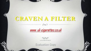 Craven A Filter Cigarettes