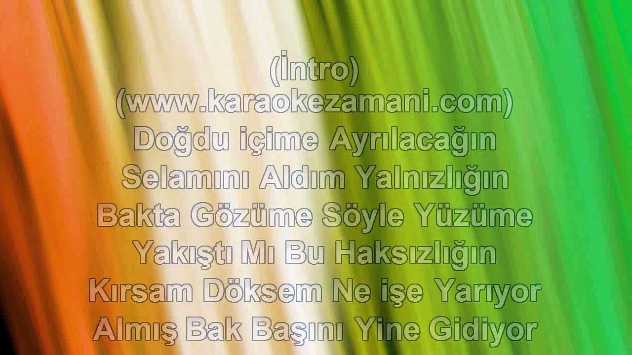 Bengü - Sahici - 2014 TÜRKÇE KARAOKE