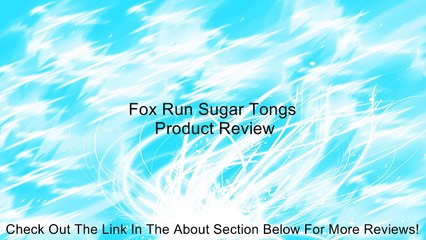 Fox Run Sugar Tongs Review