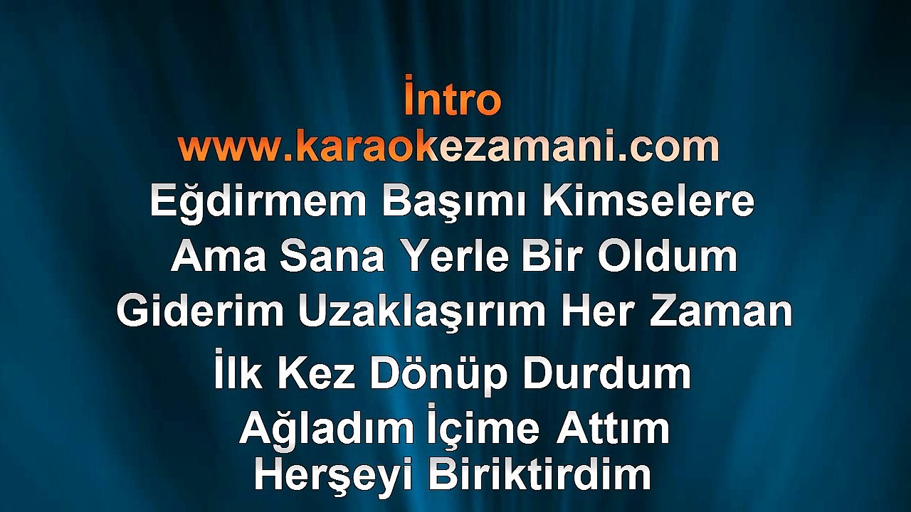 Bengü - Saygımdan - (2013) TÜRKÇE KARAOKE
