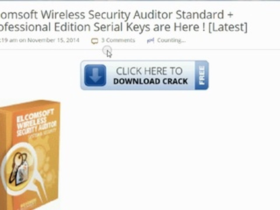 Elcomsoft Wireless Security Auditor Standard + Professional Edition Serial Keys are Here ! [Latest]